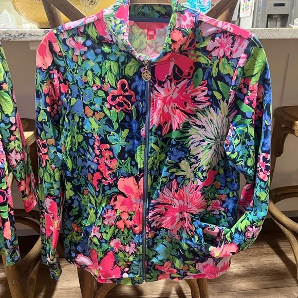 Lily Pulitzer girls size S (4-5) dress and Rare mommy’s matching jacket size S - Picture 4 of 10